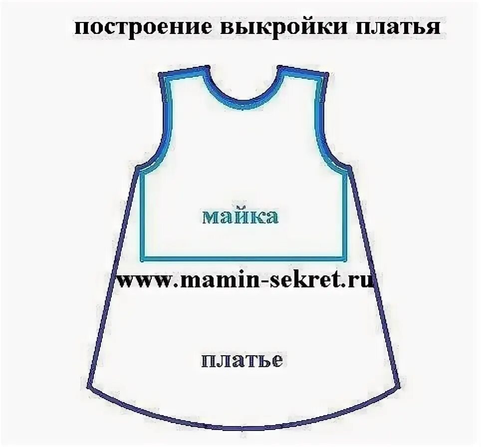 Платье футболка для девочки выкройка Шьем платье для девочки. Выкройка. 2022 Портной * Шитье, переделки - легко! ВКон