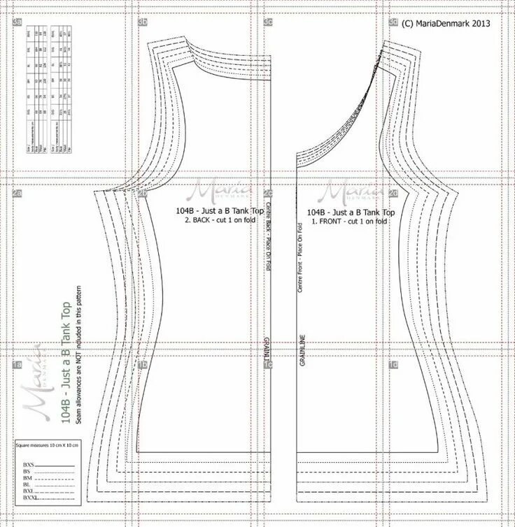 Платье футболка выкройка Tank Top Sewing Pattern 104 Just A Tank Top Mariadenmark Sewing - figswoodfiredb