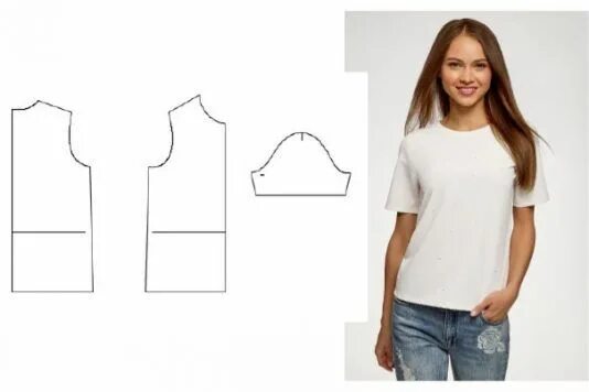 Платье футболка выкройка бесплатно Готовые выкройки женских футболок размеры 42 - 60 Одежда, Выкройки маек, Выкройк