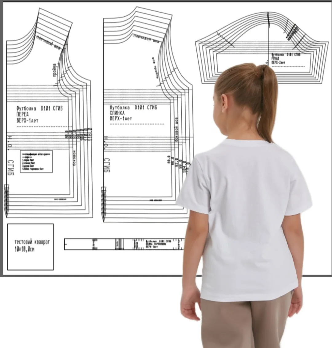 Платье футболка выкройка купить Выкройка детской футболки KT041017 лучший