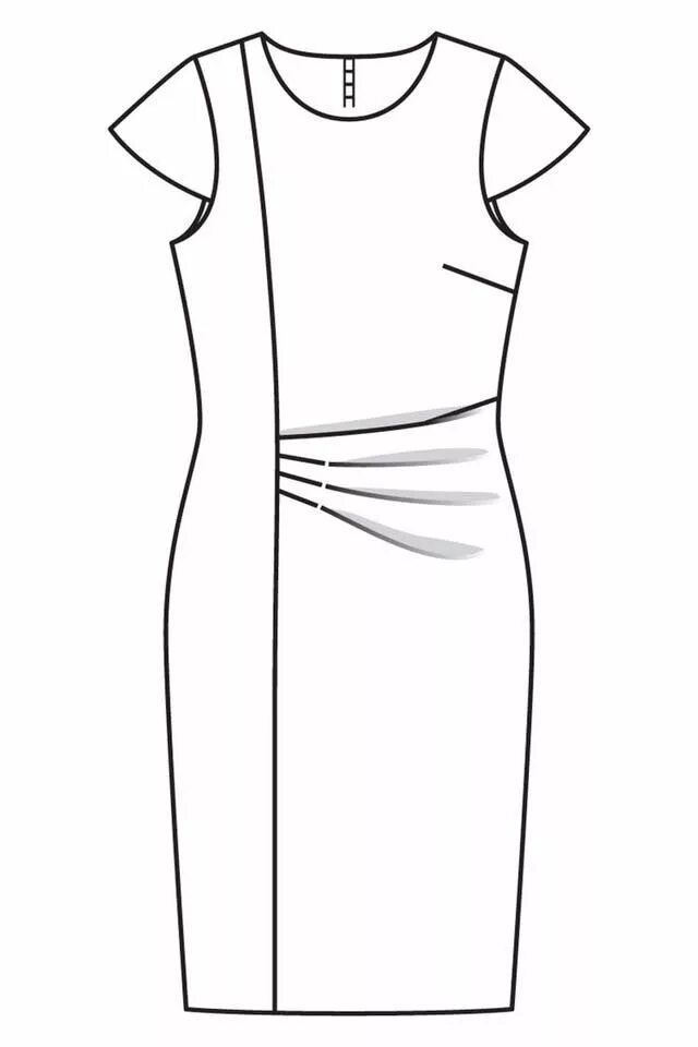 Платье футляр без выкройки Пин от пользователя Madalena Soares на доске moldes variados Модный дизайн рисун