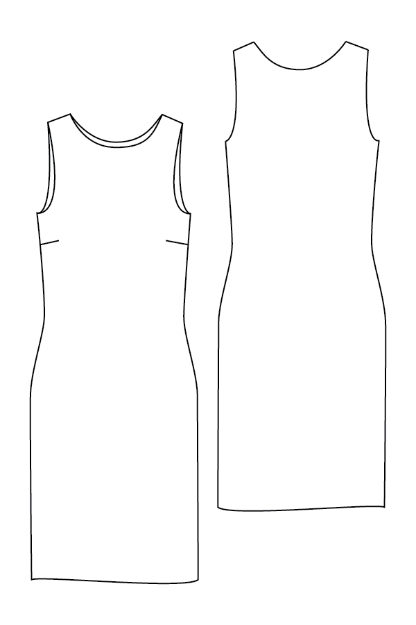 Платье футляр без выкройки PDF Sewing Patterns - Patterns at a Glance Tshirt dress pattern, Fitted dress pa