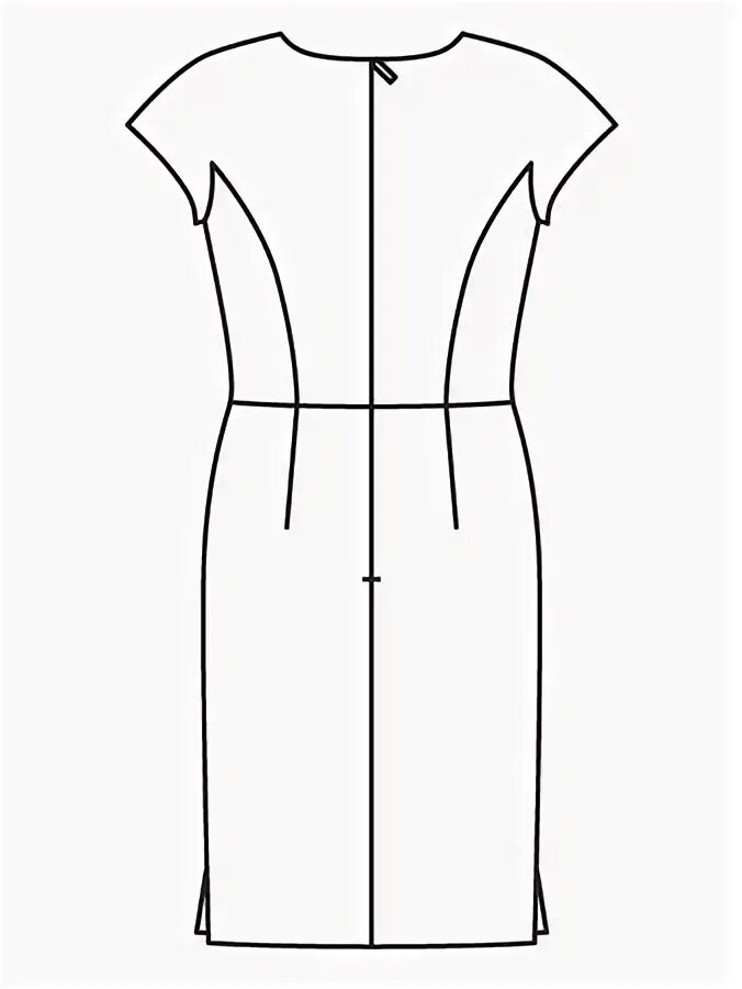 Платье футляр без выкройки Платье-футляр с драпировкой - выкройка № 4 из журнала 1/2023 Burda. Best of - вы