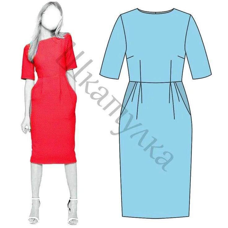 Платье футляр скачать бесплатную выкройку Пин от пользователя Katusha на доске выкройки в 2020 г Выкройки женской одежды, 