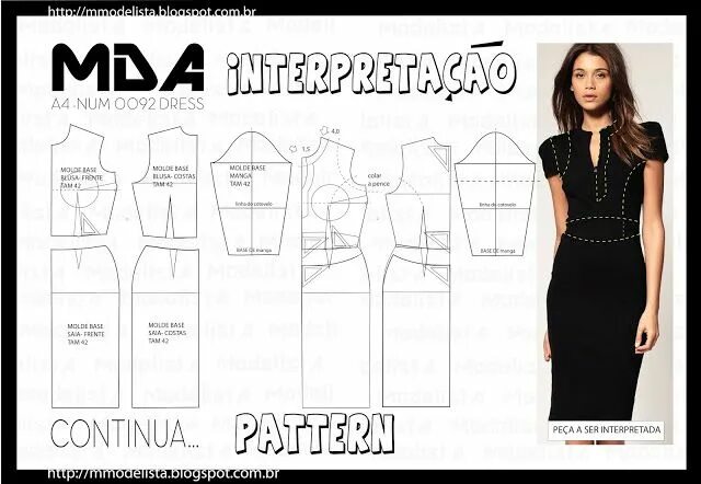Платье футляр скачать бесплатную выкройку Pin em Patronage (dessiner ses patrons) - Drawing patterns