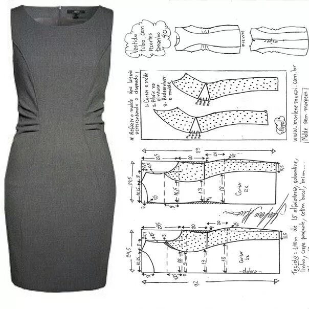 Платье футляр выкройка Выкройки, шитье, моделирование одежды Sewing dress form, Sewing dresses, Fashion