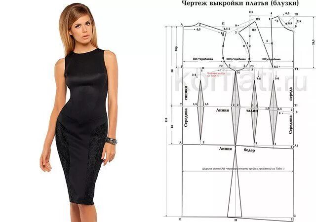 Платье футляр выкройка Пин от пользователя \u041A\u0441\u0435\u043D\u0438 на доске Выкройки, шитье Как 