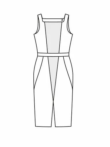 Платье футляр выкройка бурда Выкройки с вырезом каре от Burda - купить и скачать на Burdastyle.ru