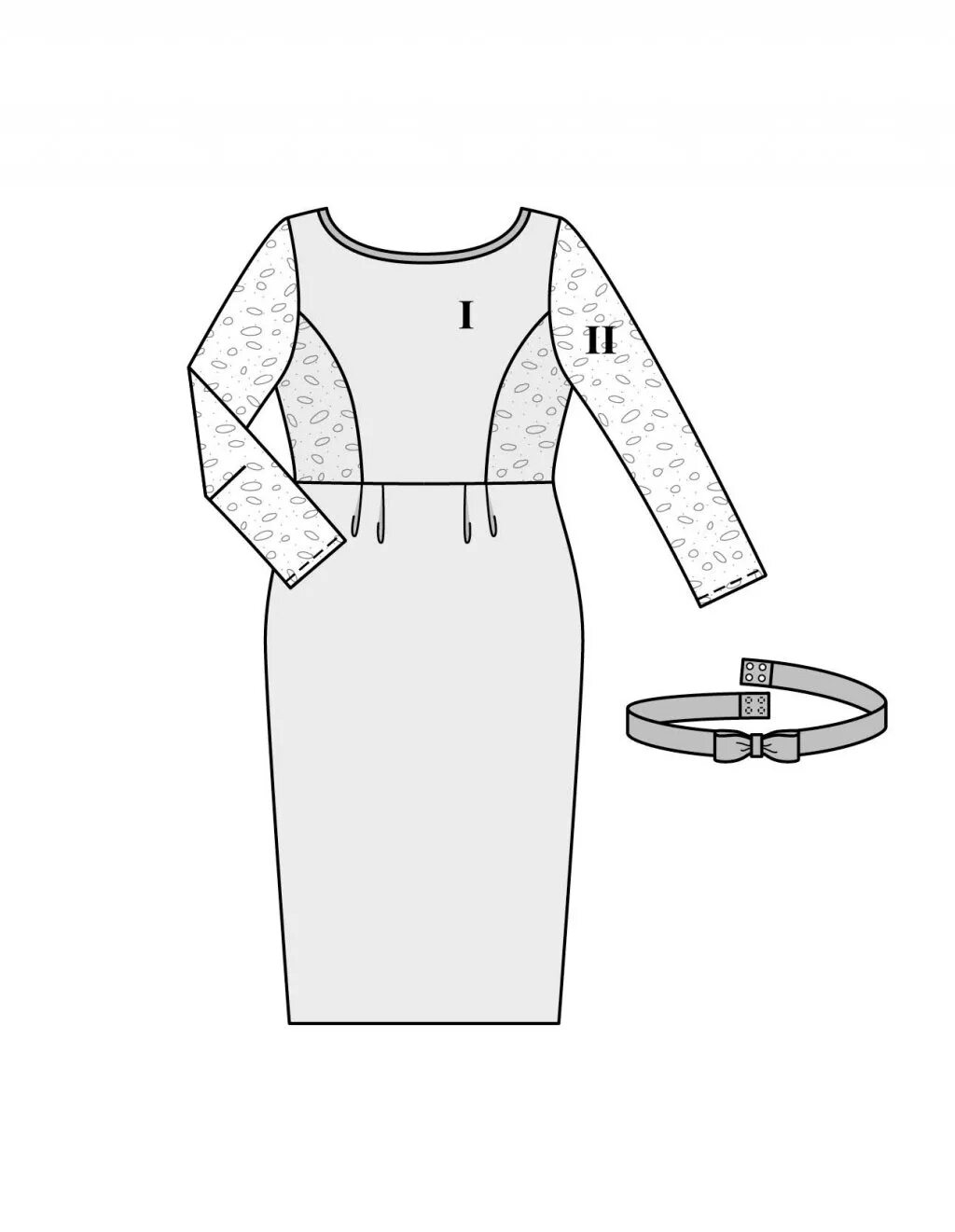 Платье футляр выкройка бурда Burda Plus P/Z 2017 Burda Style