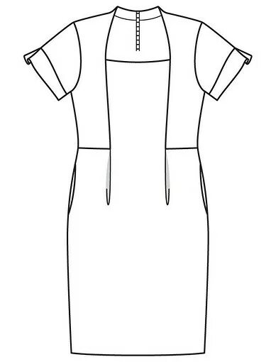 Платье футляр выкройка бурда Burda. Мода для полных 1/2018 на BurdaStyle.ru