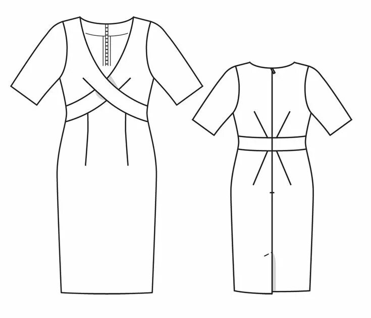 Платье футляр выкройка бурда Платье - выкройка № 117 из журнала 4/2014 Burda - выкройки платьев на BurdaStyle