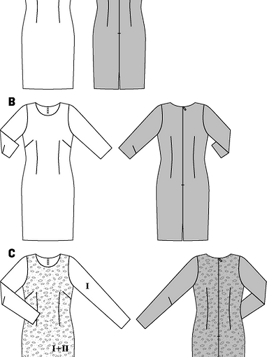 Платье футляр выкройка бурда Выкройки одежды Burda - купить и скачать на BurdaStyle.ru