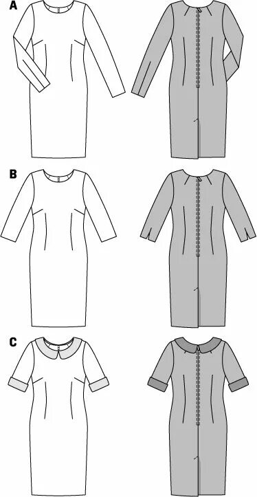 Платье футляр выкройка бурда Платье-футляр - выкройка № 7137 из журнала 14/2015/2016 Каталог Burda - выкройки