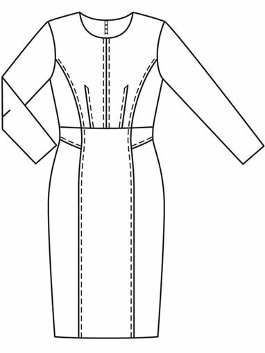 Платье футляр выкройка бурда Журнал Burda 11/2018 на Платья, Одежда, Кожаные платья