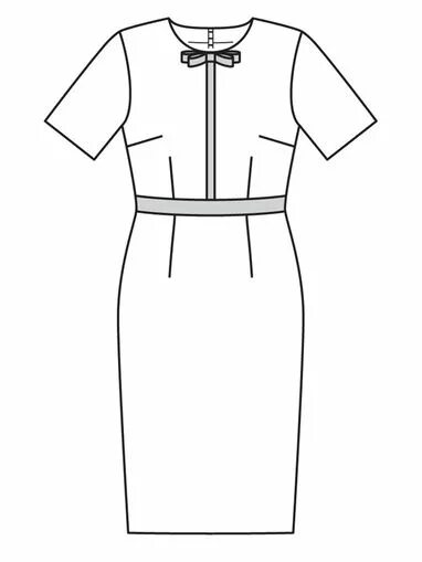 Платье футляр выкройка бурда Платье-футляр Летние вечерние платья, Платья, Выкройка платья