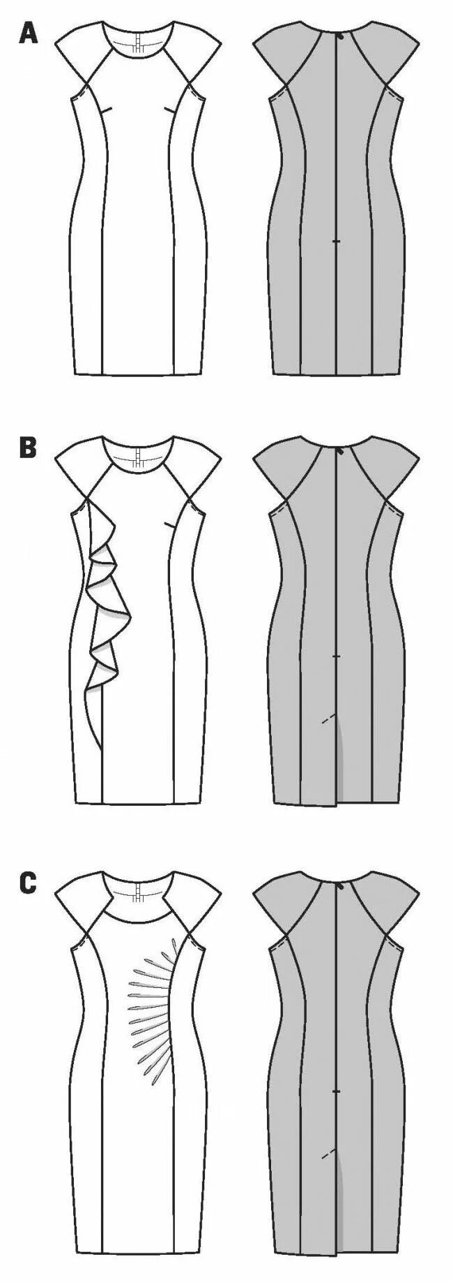 Платье футляр выкройка бурда Платье футляр бурда Каталог одежды Dress-m.ru