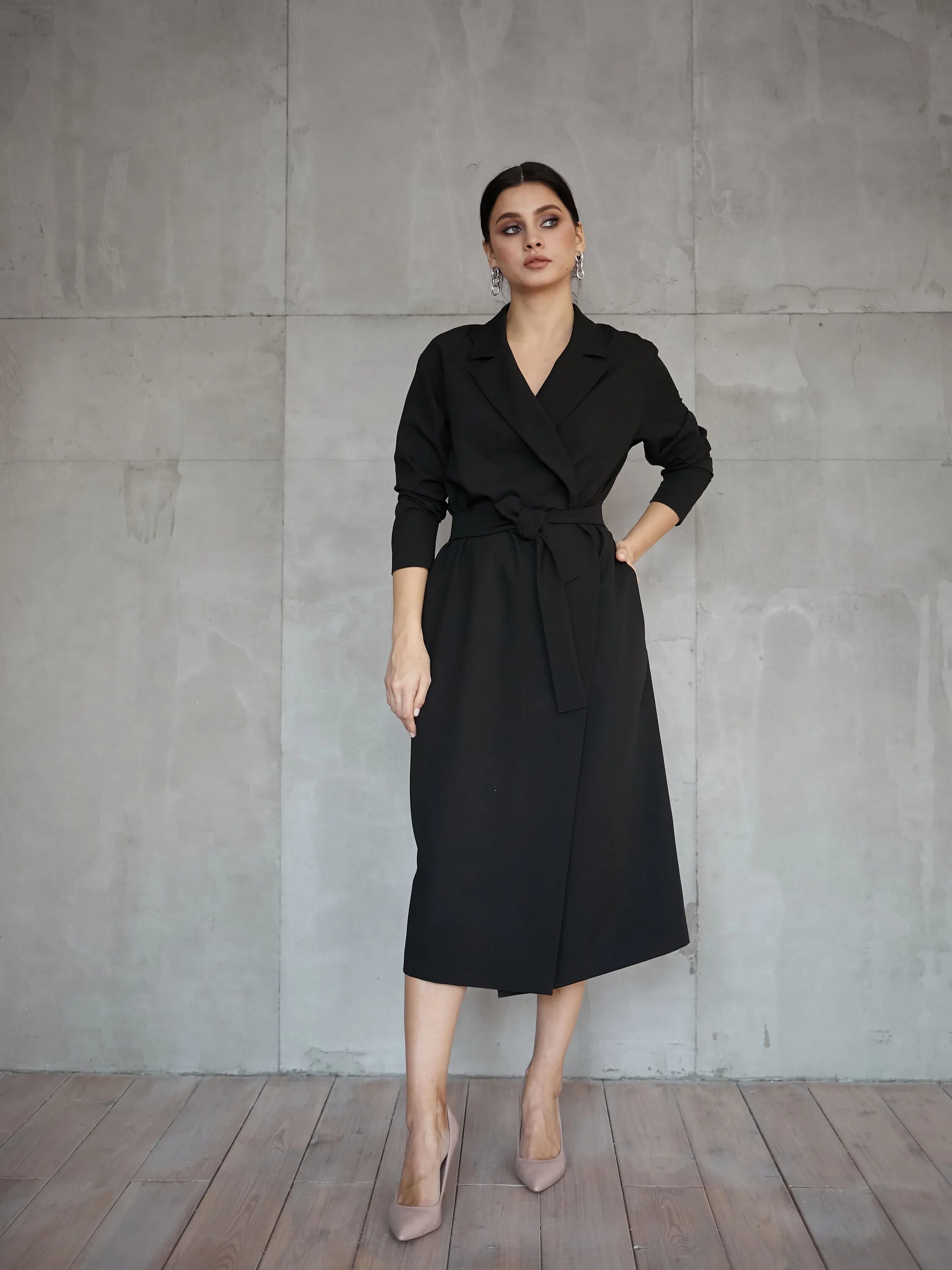 Платье халат фото Платья с шалевым воротником - 97 фото