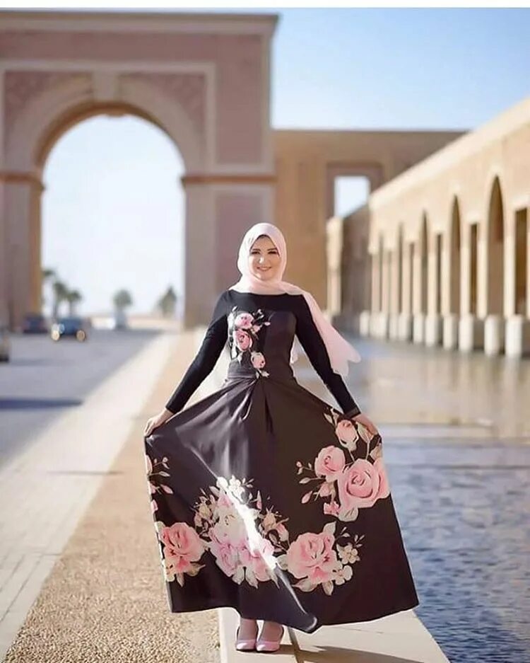 Платье хиджаб фото Pin em Abaya dress Vestidos