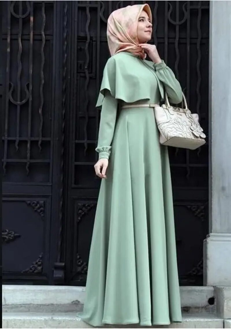 Платье хиджаб фото Новая Личность Мыс Стиль Абая Турецкие Женщины Одежда Мусульманское Платье Ислам