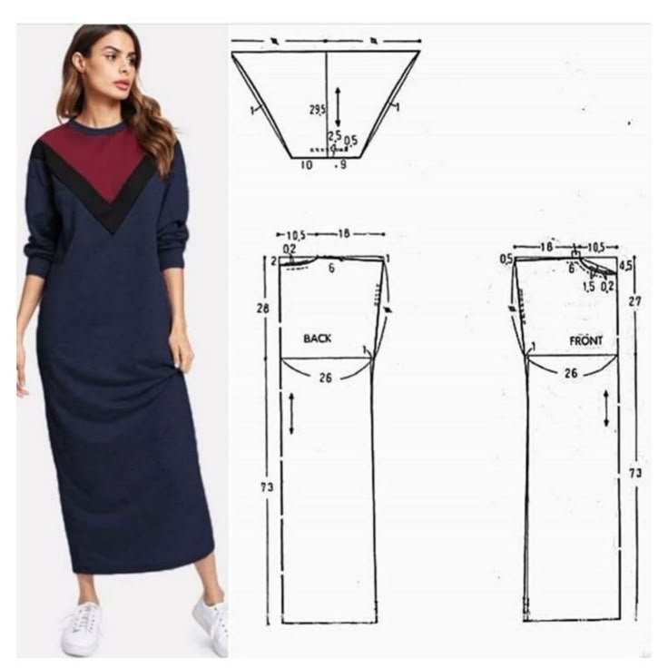Платье хомутом выкройка Шитьё с вдохновением. Выкройки. Запись со стены. Образец моды, Выкройка платья, 