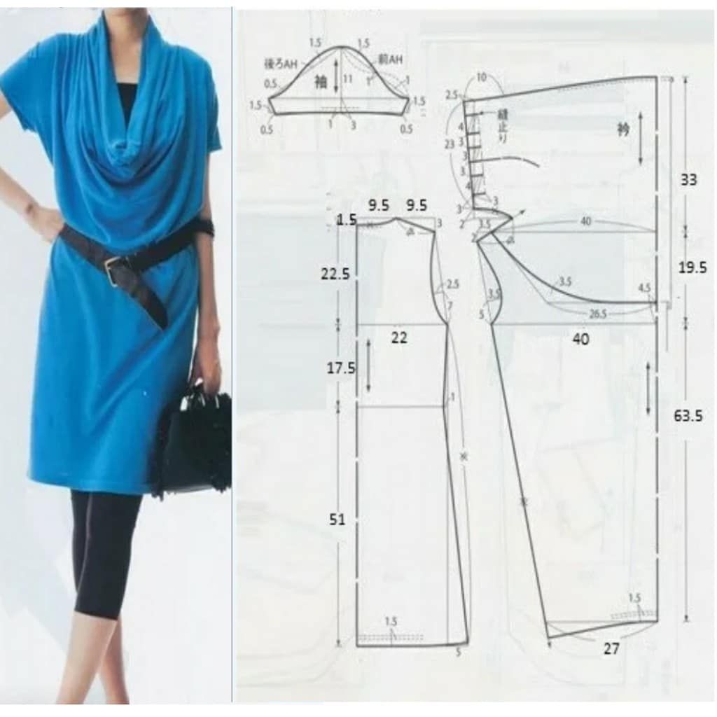 Платье хомутом выкройка Выкройки, шитье, моделирование одежды Coat pattern sewing, Dress sewing patterns