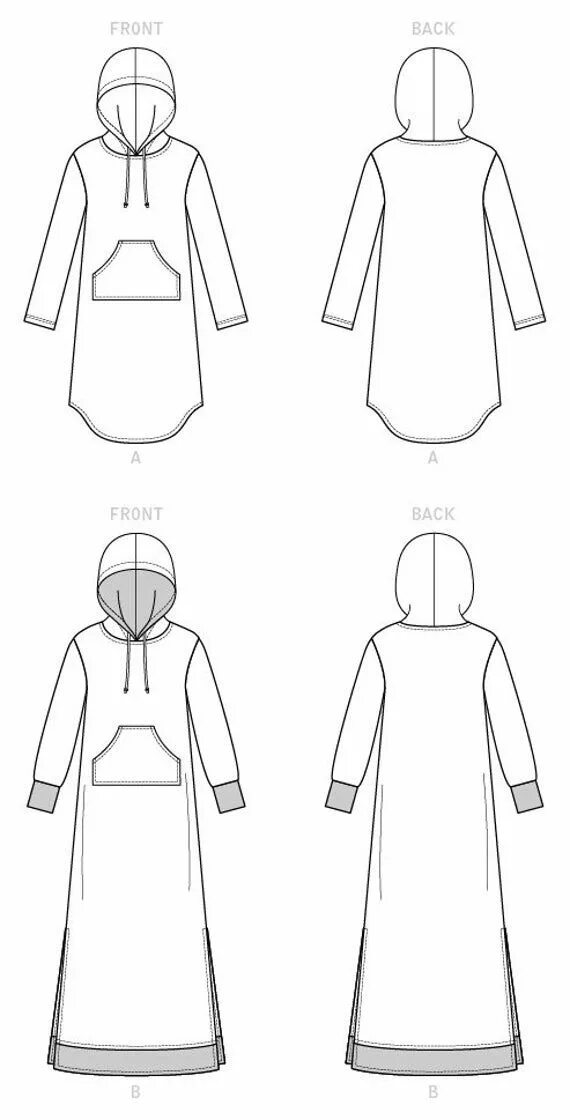 Платье худи выкройка Kwik Sew Pattern K4248 Misses' Dresses - Etsy in 2022 Kwik sew patterns, Kwik se