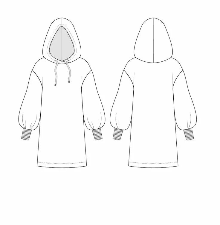 Платье худи выкройка бесплатно Выкройка платья-худи: купить и скачать