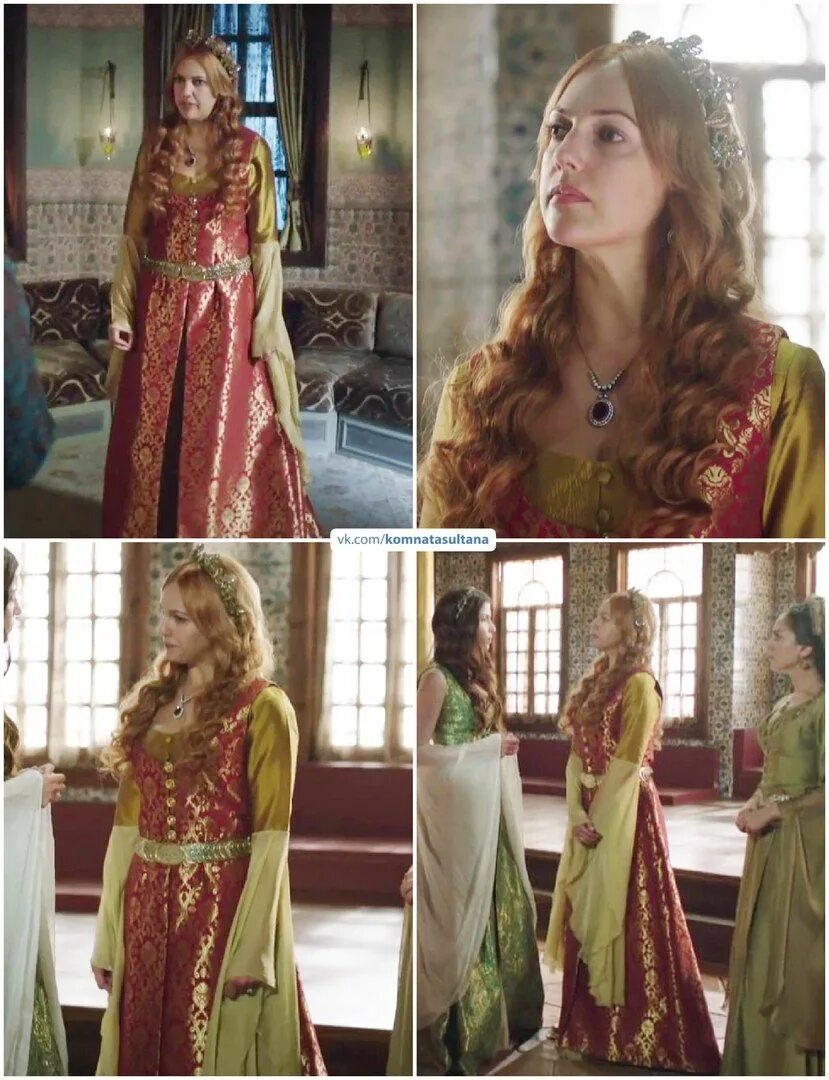 Платье хюррем султан фото Образы Хюррем Султан - 153 photos Evening gowns with sleeves, Reign dresses, Tur