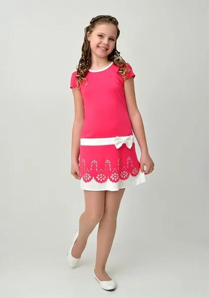 Платье подростки фото Платье детскоеТМ Ladetto, РоссияАртикул: L2Т26А-4Ткань: Трикотаж "Лакоста"Состав