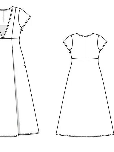 Платье приталенного силуэта выкройка Профиль