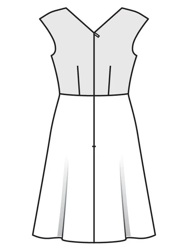 Платье приталенного силуэта выкройка Burda. Заимствования из прошлых выпусков