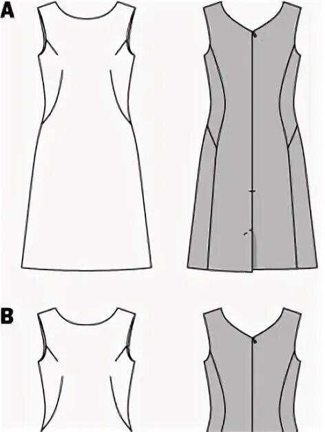 Платье приталенного силуэта выкройка Платье А-силуэта - выкройка № 124 из журнала 4/2019 Burda - выкройки платьев на 