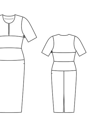 Платье приталенного силуэта выкройка Профиль