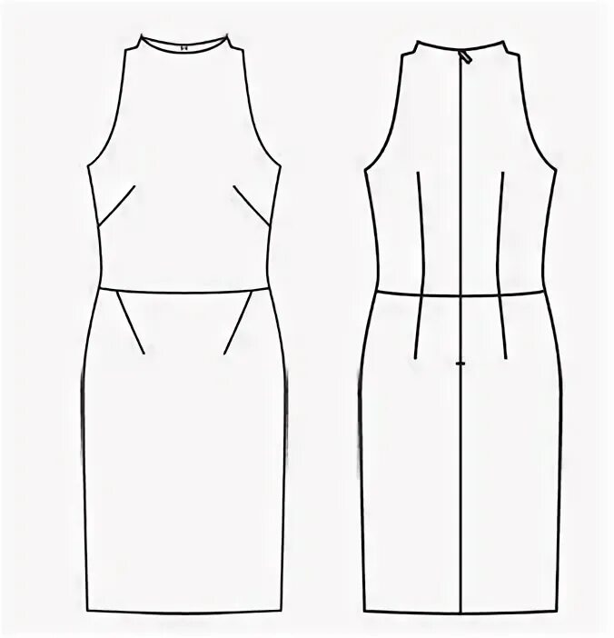 Платье приталенного силуэта выкройка Платье приталенного силуэта - выкройка № 114 A из журнала 1/2012 Burda - выкройк