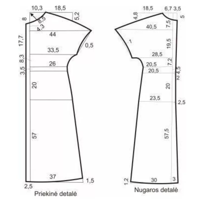 Платье прямое женское выкройка Выкройка платья с цельнокроеным рукавом Выкройки, Выкройка платья, Шитье
