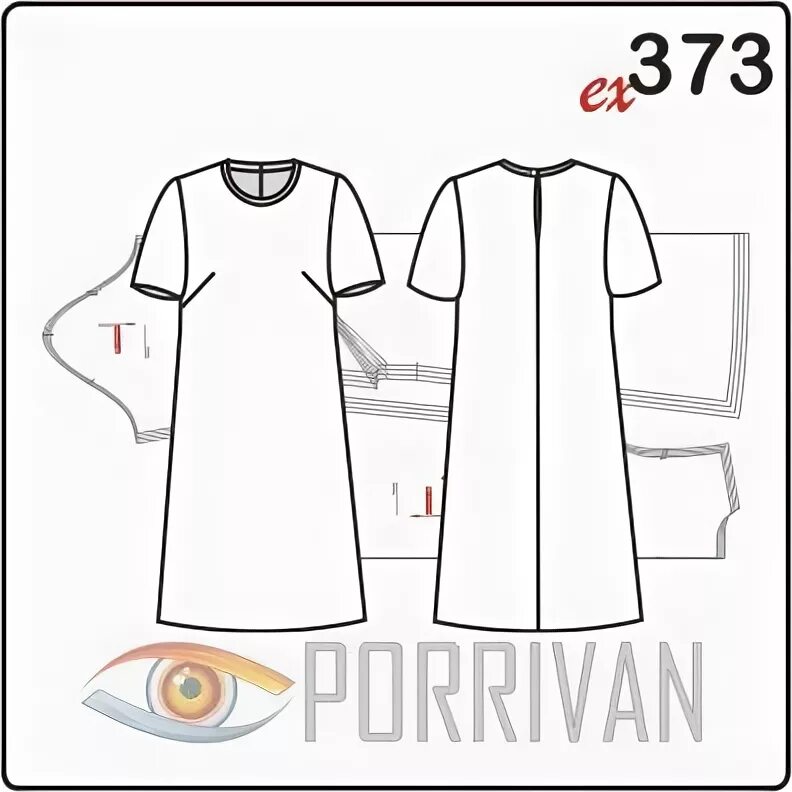 Платье прямого кроя выкройка Robe droite -téléchargement pdf free Выкройка платья, Простое платье, Платье с к