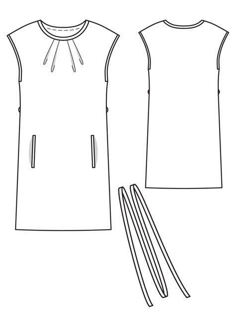 Платье прямого кроя выкройка Sewing Patterns Burda Style BurdaStyle.com Satin dresses, Pleats dress, Dress pa