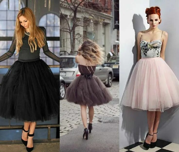 Платье пышная юбка фото Varios Ballerina skirt, Skirts, Skirt fashion