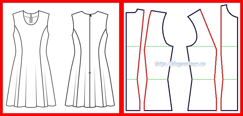 Платье расширить выкройка Увеличиваем платье на 2-3 размера. Ч.1 Частичный перекрой. Vasha Economka Дзен