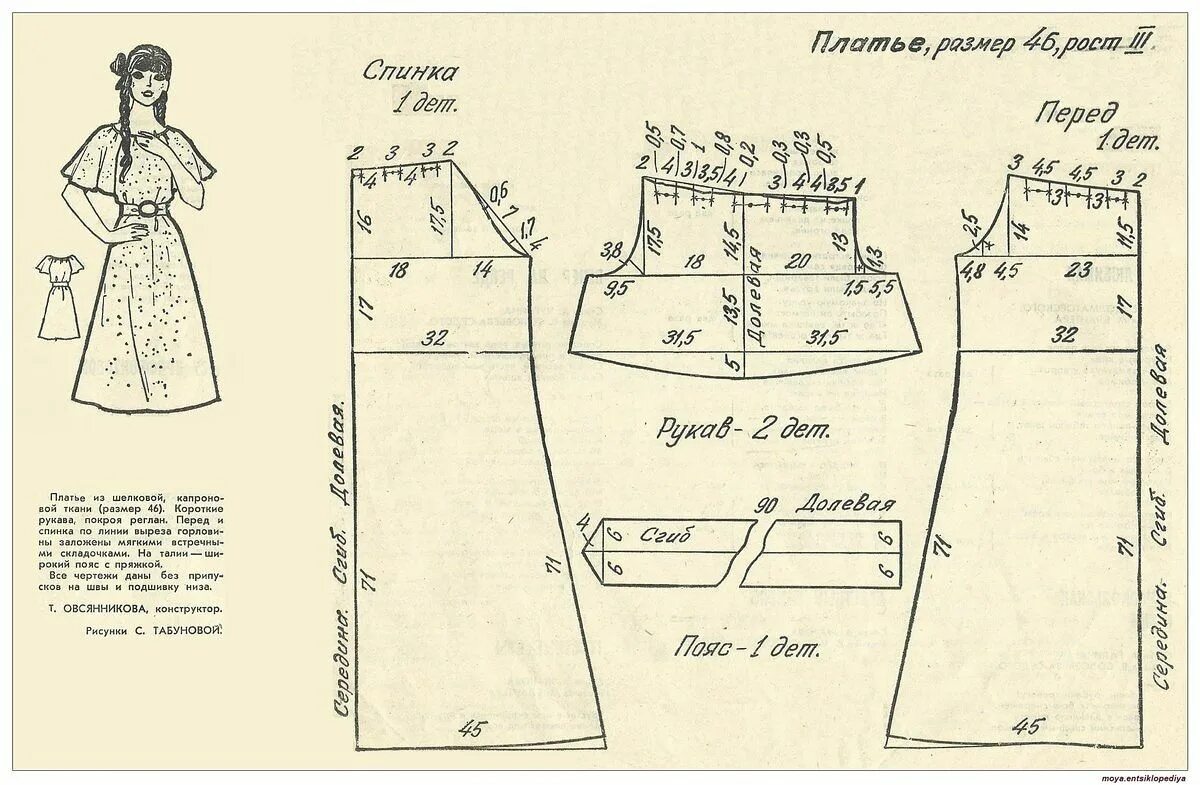Платье размер 58 с рукавом реглан выкройка Выкройки, шитье, моделирование одежды ВКонтакте Выкройки, Винтажные швейные выкр