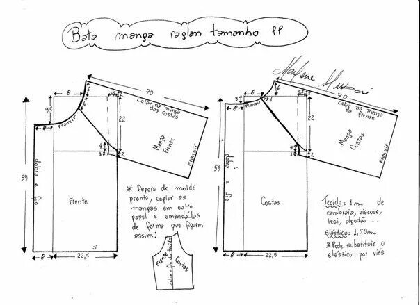 Платье размер 58 с рукавом реглан выкройка Fără denumire Выкройки, Шитье, Блузки