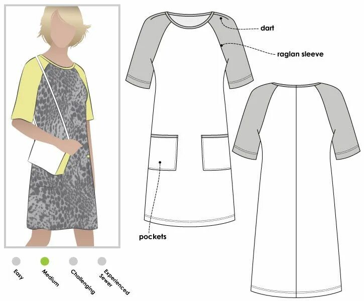 Платье реглан без выкройки Mary Shift Dress Womens shift dresses, Shift dress pattern, Dress sewing pattern