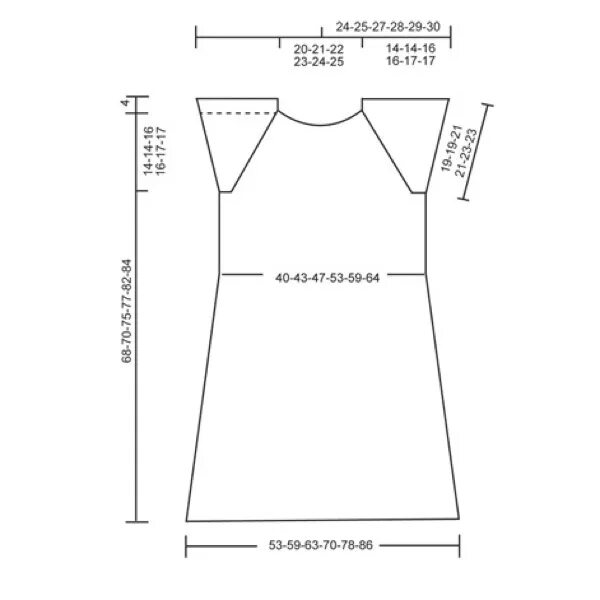 Платье реглан без выкройки Топ -туника "Аннет" с регланом, от Drops Design, вязаный спицами. Обсуждение на 