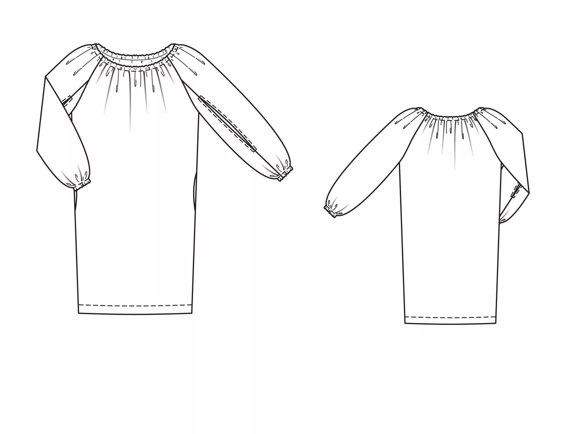 Платье реглан для полных женщин выкройка Прямое платье свободного кроя - выкройка № 112 B из журнала 4/2015 Burda - выкро