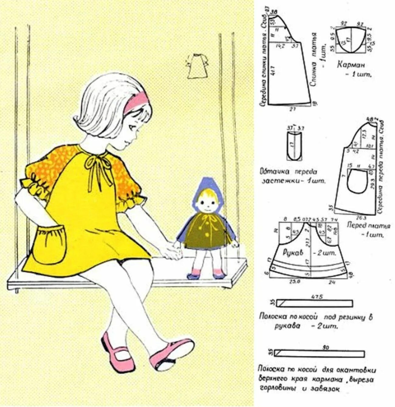 Платье реглан выкройка детская Летнее платье для девочки с рукавами реглан Дети модели, Сшить детское, Детские 