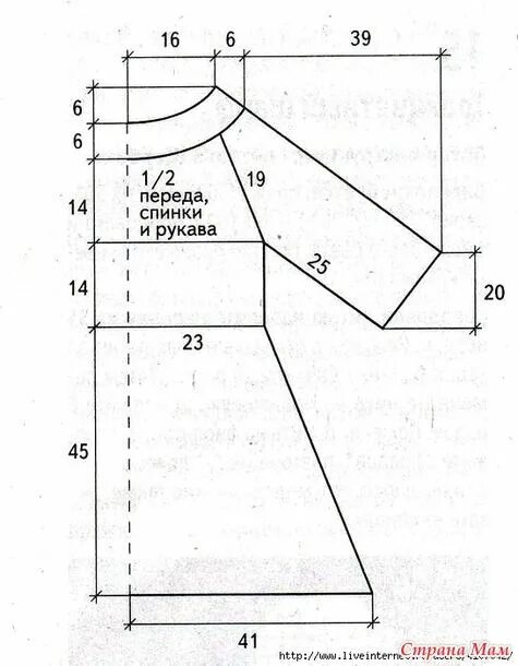 Платье реглан выкройка детская Стильно. Двухцветное ажурное платье. - Все в ажуре... (вязание крючком) - Страна