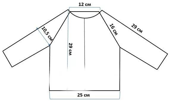 Платье реглан выкройка детская Мастер-класс: вязание бесшовного реглана Машинка для вязания, Вязание, Выкройки