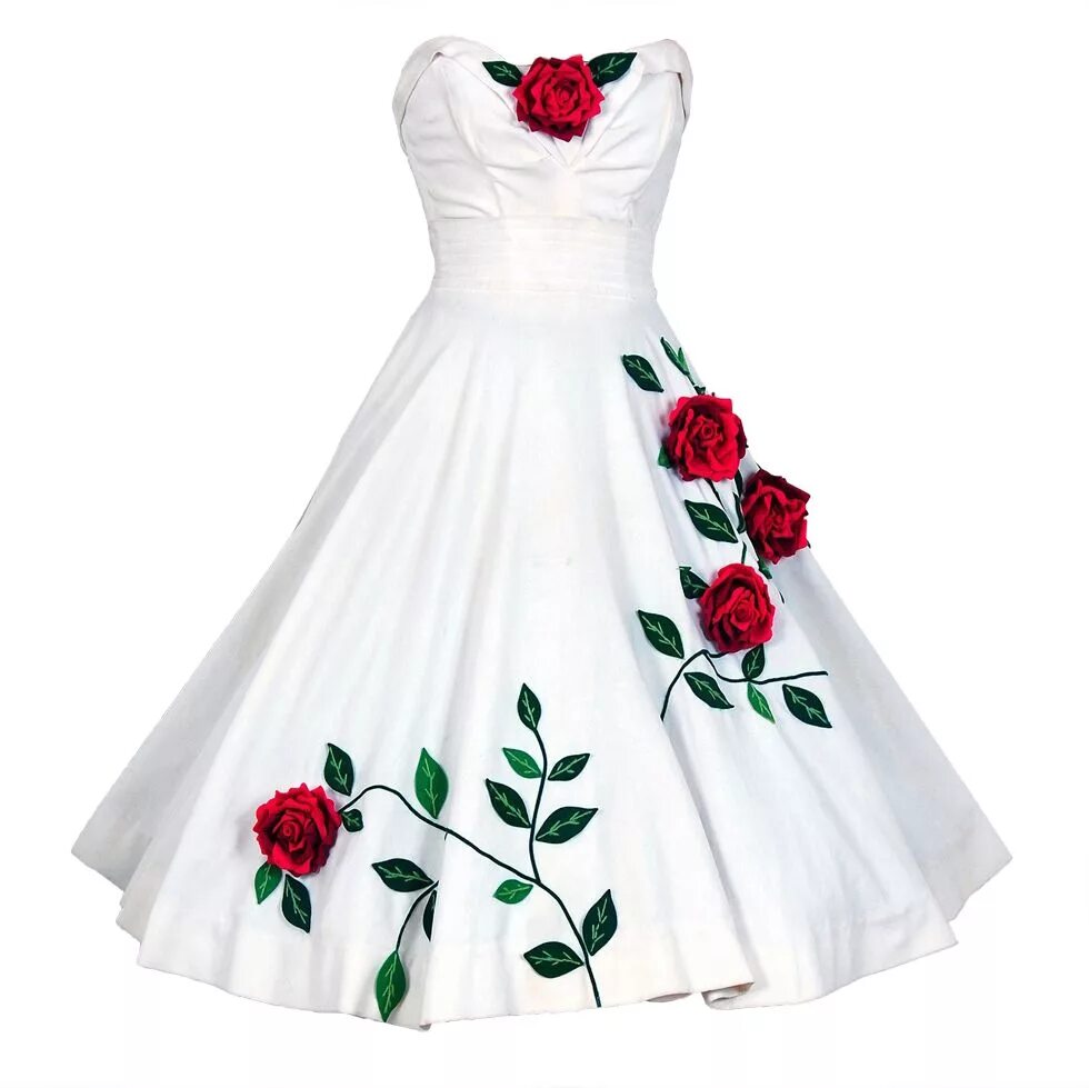 Платье роза фото 1950's Juli Lynne Charlot Applique Rose-Garden Velvet Dress Set in 2019 Dresses,