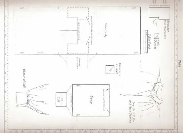 Платье рубаха выкройка Лебединая песня реконструктора: Нательная мужская рубаха 17-19 в.Реконструкция,к