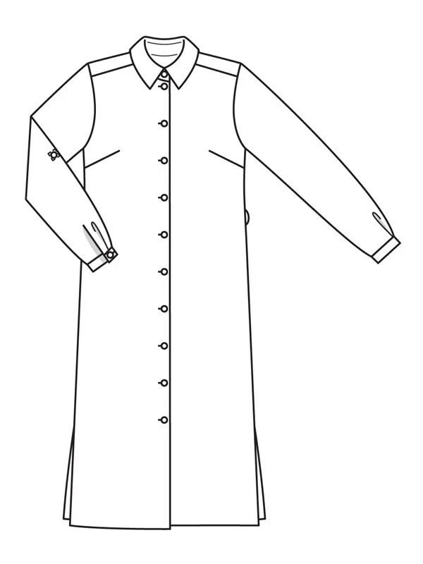 Платье рубашка без выкройки BurdaStyle Magazine March 2020 - Doctor T Designs
